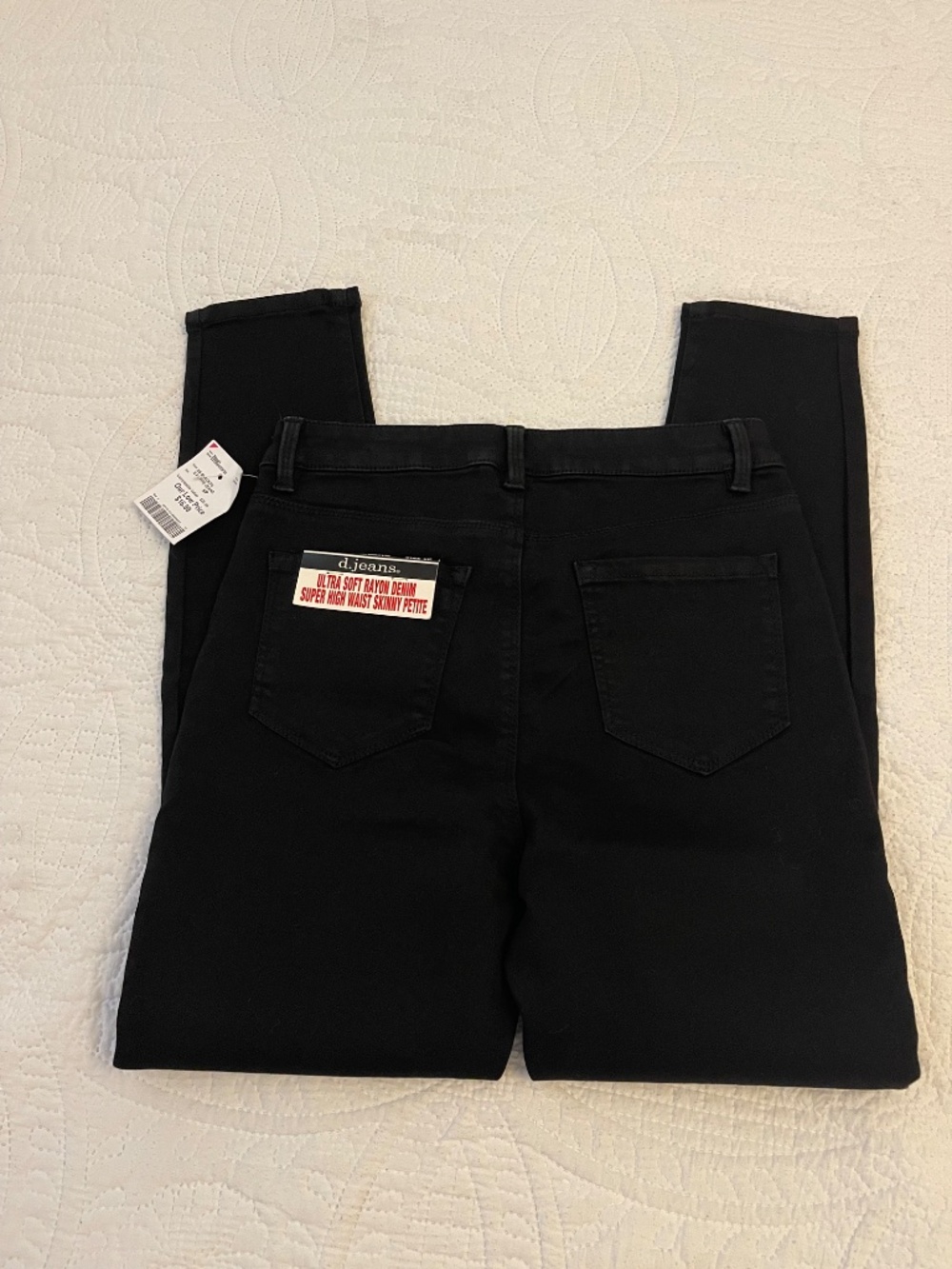 d. jeans High-Rise Skinny Black Denim Jeans size 6P NWT - Picture 5 of 11
